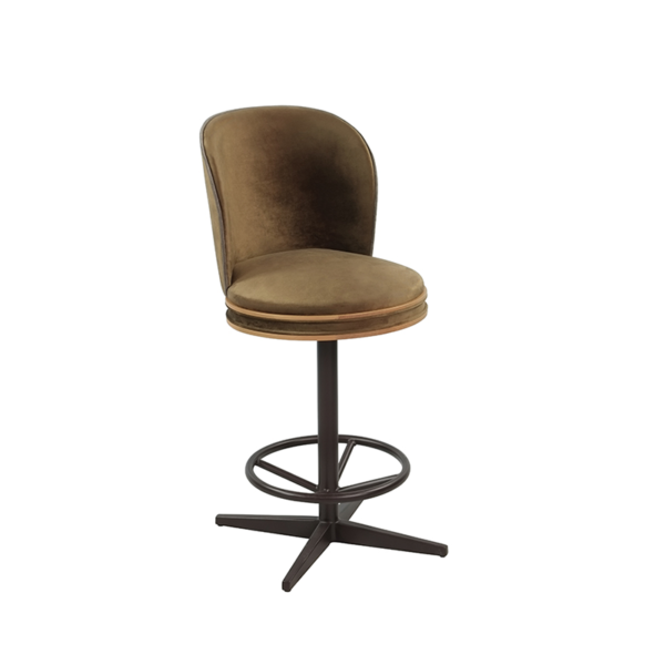 Blakey Steel Barstool Swivel With Back