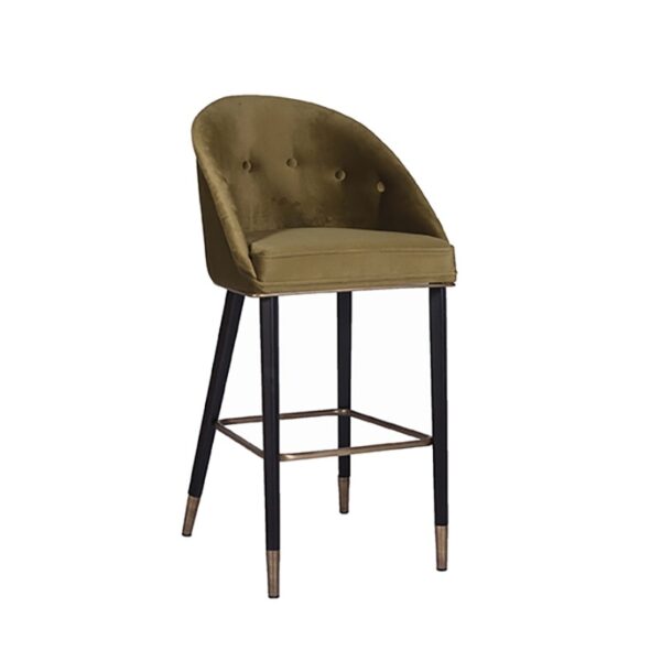 Ebony Semistool With Back