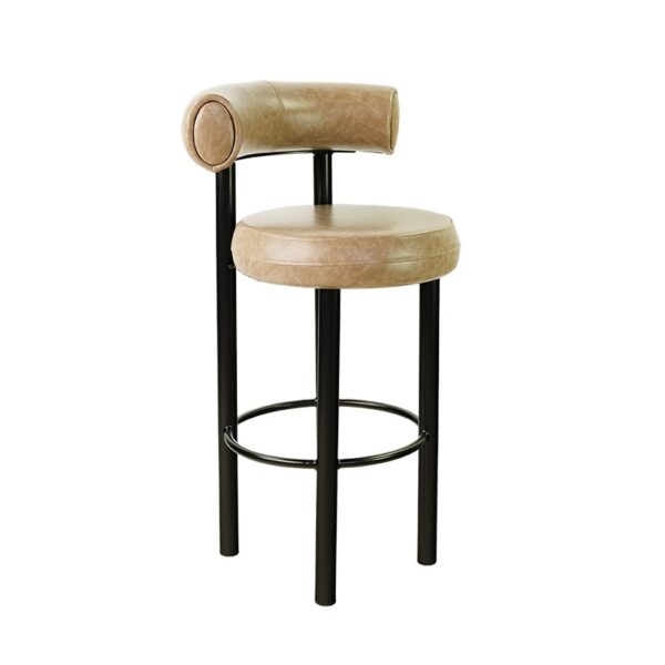 Nabuk Semistool With Back