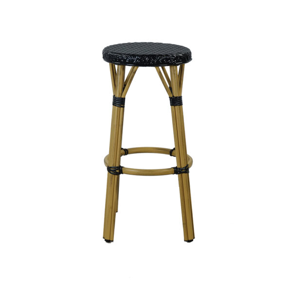 Rincon Barstool Without Back Black-Brown